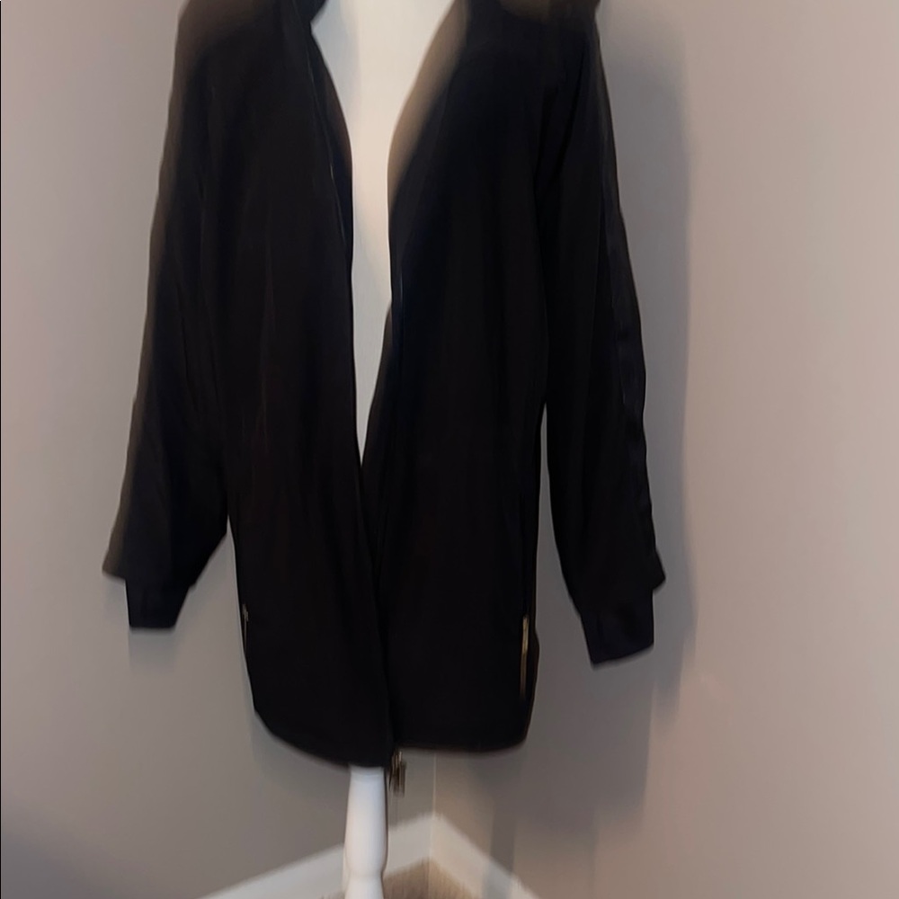 Michael Kors Black Trench Coat with Relaxed Fit